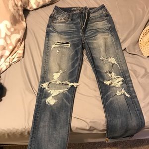 American eagle high waisted boyfriend jeans